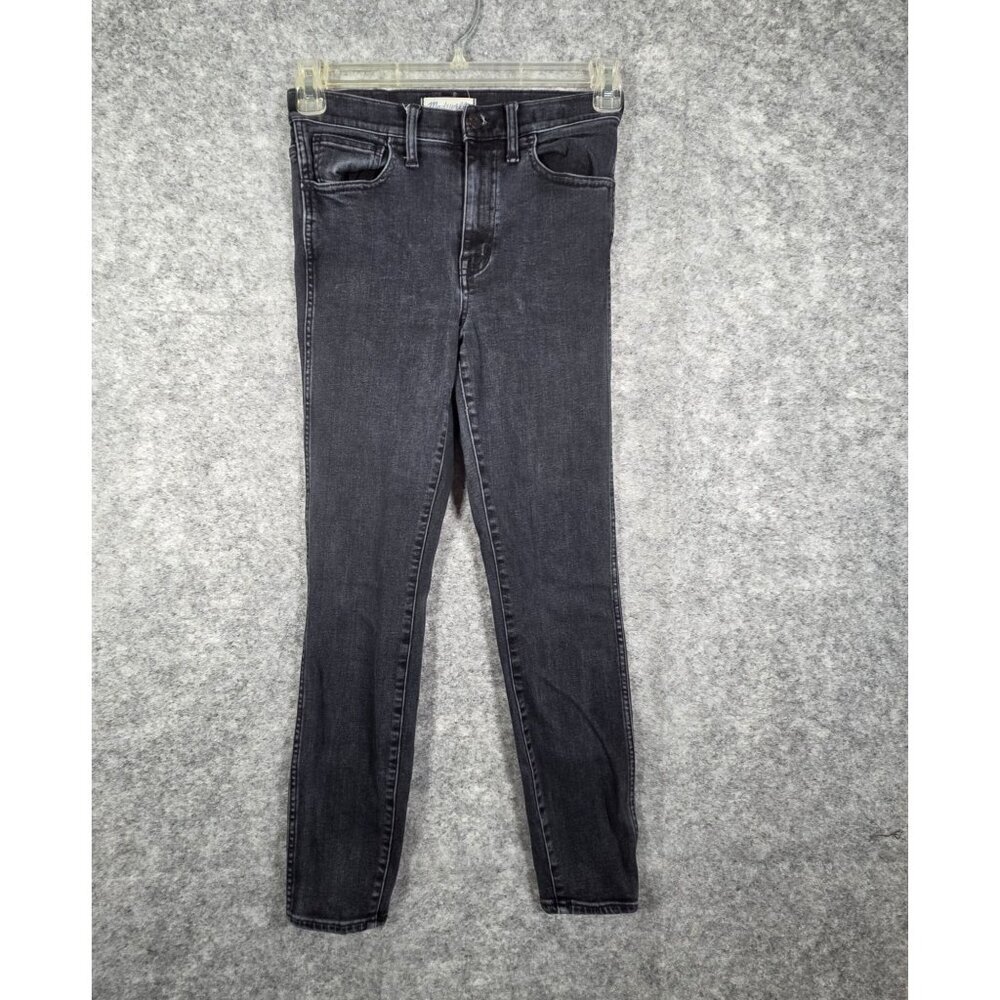 Madewell Denim Jeans 10" High Rise Skinny Skinny Black Women's Size 27 Ankle